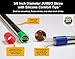 RAINIER Smoothie Drinking Straws | Extra Wide Reusable Stainless Steel Metal | Jumbo Size for Thick, Chunky, Frozen Drinks & Boba Tea | Set of 4 with Comfort Tips, Cleaning Brush (Angled, 3/8Wx9.5L)