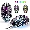 UK Layout Gaming Keyboard and Mouse Sets Rainbow Backlit Ergonomic Usb Gaming Keyboard + 2400DPI 6 Buttons Optical…