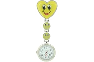 FOBTIME Silicone Pocket Brooch Clip Fob Medical Nurse Watch Pocket Clock Gift for Hospital Doctors Nursing Timepiece