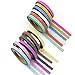 Piokio Skinny Washi Masking Tape Set of 12 Rolls Decorative Tape for Scrapbooking, Home Decor, DIY Craft Projects