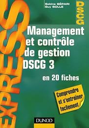 Management et contrôle de gestion DSCG 3 en 20 fiches