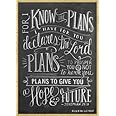 SJT ENTERPRISES, INC. for I Know The Plans I Have for You Declares The Lord. Jeremiah 29:11 - Wood Fridge Magnet Featuring The Artwork of Ampersand - Measures 2.5" x 3.5" x 1/8" Thick (SJT15037)