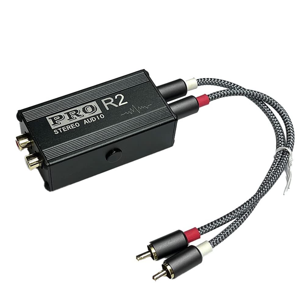 tassieroon Ground Loop Audio Isolator Audio Noise Filter Noise Suppressor Isolator Audio Signal Noise Reducer for PC