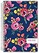 HARDCOVER Academic Planner 2019-2020: (June 2019 Through July 2020) 5.5 Daily Weekly Monthly Planner Yearly Agenda. Bonus Bookmark, Pocket Folder and Sticky Note Set (Bloom)
