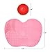 Uarter Makeup Brush Cleaner Fast Brush Cleaning Mat Apple Shape and Portable Silicone Washing Cup, 2 Pack