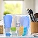 Portable 3-layer Leakproof Silicon Soft Travel Bottle Sets(8PCS) With Cosmetic Containers(10mL) and Toothbrush Cover for Shampoo,Toiletries,Lotion,Conditioner-Carry-on TSA Airline approved