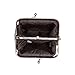 Signare Tapestry Double Pocket Change Pouch Kiss lock Coin Purse for Women With Peony Flower Design (FRMP-PEO)