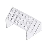 uxcell Slant Rack Acrylic Test Tube Holder 18 Wells