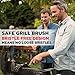 Grill Brush for Outdoor Grill Bristle Free - Heavy Duty 18