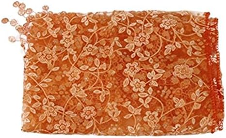 Binlunnu Newborn Baby Photography Props Crochet Wrap Lace Yarn Cloth Blanket (Orange)