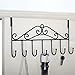 Over Door Hooks,Coat Hooks Rackï¼ŒUlifestar Kitchen Cabinet Drawer 7 Metal Hooks for Hanging Clothes Bath Towel Handbag Coat Hat Clothing Hanger Space Saving Storage & Organizer(Black)