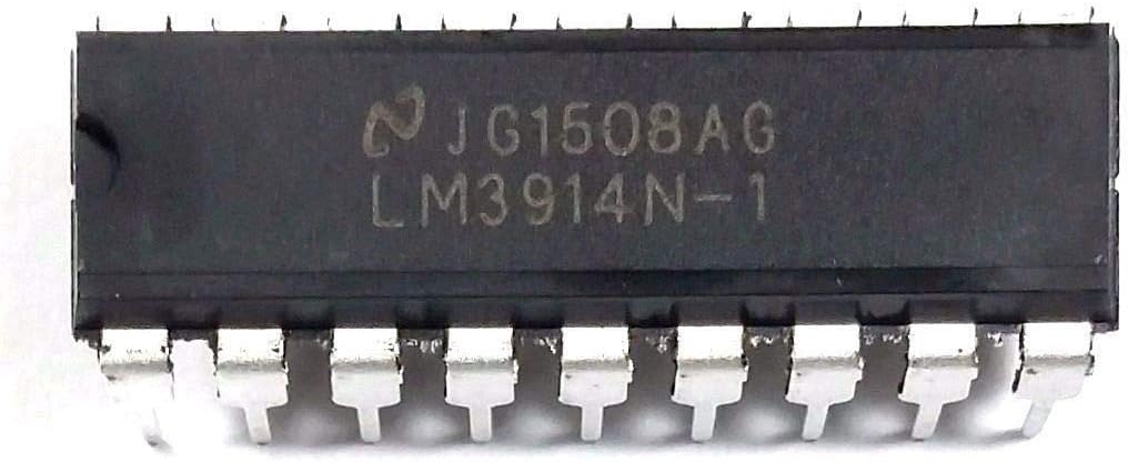 Juried Engineering LM3914N-1 LM3914 Dot Bar-Graph Display Driver Breadboard-Friendly (Pack of 5)