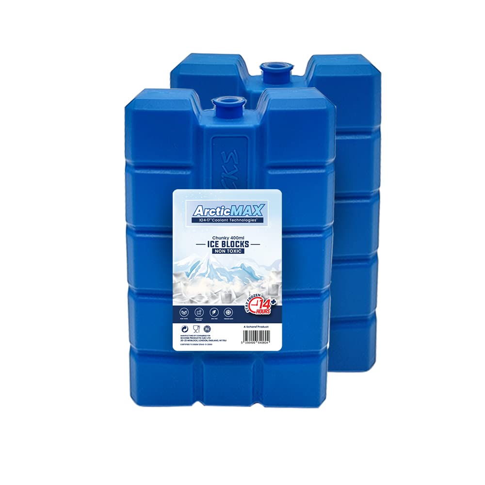 schone Chunky Ice Blocks 400ml x 2 – Coolant that simply stays frozen for longer – 14+ Hrs Chilled - BEVERAGES done RIGHT for longer