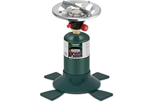 KOMAN Camping Stove Propane, Single Burner Propane Stove,Portable Stove,Propane Burner Camping with Button Starter,10000BTU Backpacking Stove for Outdoor Cooking, Hiking(Fuel not included)