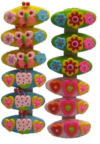 Beautiful Wooden Children Hairclips / Accessories BY AM Leg