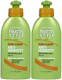 Garnier Fructis Sleek & Shine Anti-Humidity Smoothing Milk, 5.1 oz, 2 pk
