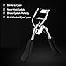 BEAKEY Eyelash Curler with 6 Pcs Refill Pads, Spring Loaded Lash Curler with No Pain Design, Shape Gorgeous & Natural Looking Eyelashes in Seconds