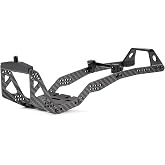 V1 Carbon Fiber 1/10 LCG Chassis Kit for Axial Capra | High Clearance LCG Design, with 13&deg; Angled Carbon Rails, Delrin Skid Plate, Delrin Brace and Rear Power Wagon Cab Body Clip