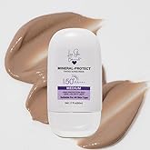Love Skin Botanicals Mineral Protect Tinted Sunscreen SPF 50 PA+++ – Medium Tint | 100% Mineral, Reef-Safe, Chemical-Free, Unscented, Daily Face Sunscreen