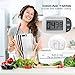 Kitchen Timer Cooking Timer Digital Kitchen Timer Alarm Sound Helper Easy to Carry Support for Cooking Baking Yoga Activities Battery Included (WHITE)