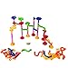 Super Tower Set Marble Run - Junior Set - STEM Toy - An Educational Building Block Set with 105 Pieces Including Translucent Tubes with 30 Glass Marbles