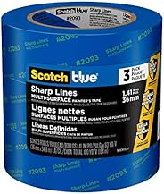 Scotch Painter's Tape 2093-36AC3 Sharp Lines Painter’s Tape, 1.41" Wi