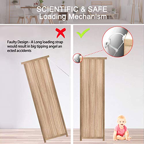 image for Conthfut Furniture Straps (10 Pack) Baby Proofing Anti Tip Furniture A