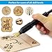 Tekchic Wood Burning Kit with 2 Wood Burners 20 Pyrography Wire Tips and Digital Adjustable Temperature Control for Wood Leather and Gourd