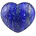 Rockcloud Healing Crystal Lapis Lazuli Heart Love Carved Palm Worry Stone Chakra Reiki Balancing