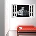 Fangeplus(TM DIY Removable 3D Window View Star War Spacecraft Art Mural Vinyl Waterproof Wall Stickers Kids Room Decor Nursery Decal Sticker Wallpaper38.1''x22.4''