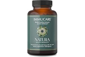 Natura Health Products ImmuCare Supplement - Promotes Healthy Immune System Function - Featuring Astragalus, Dong Quai, Millettia, Cordyceps, Echinacea, Atracylodes and Cat's Claw (180 Capsules)