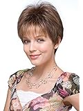 New Addition Top Piece Color Pure White - Noriko Wigs Women's Short Topper Smooth Layers Straight Crown Volume