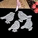 KKathson 4PC Birds Metal Cutting Dies Stencil Scrapbook Paper Card Craft Embossing DIY