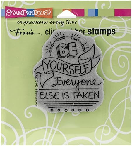 STAMPENDOUS CLING RUBBER STAMP, BE YOURSELF