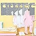 Baby Closet Size Dividers Plastic | Fits Large 2 Inch Rod - Nursery Clothes Organizer, Newborn to 24 Months Gender Neutral Infant Decor Girl or Boy, 7 Closet Labels