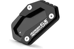 Mokiton Motorcycle Side Stand Extension Kickstand Plate Compatible With BMW R1300GS Adventure 2024 2025 2026 | Foot Pad Support R 1300 GS ADV R1300GSA 1300GSA GS1300ADV Accessories (black)