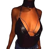 Mujeres Crop Tank Top Camisoles Moda Sexy Escotado por Detrás Sin Mangas Camis Blusa Sudadera LiquidacióN