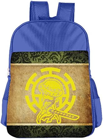 Trafalgar D. Water Law Anime One Piece Trafalgar Kids School Backpack Bag RoyalBlue