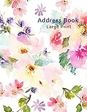 Address Book Large Print: Address Journal, Address Log Book, Phone/Mobile Numbers, Email Address, Bi by Tida Notebooks