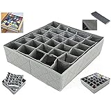 Hosaire Collapsible Drawer Divider 30 Grid Underwear Bra Socks Ties Divider Closet Container Storage Box Organizer