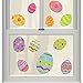 Easter Egg Glitter Vinyl Window Decorations