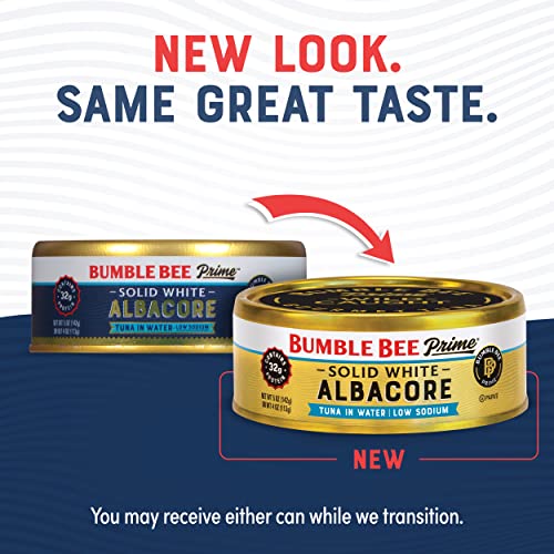 Bumble Bee Prime Solid White Albacore Tuna Low Sodium in Water, 5 oz