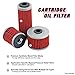 K&N Motorcycle Oil Filter: High Performance, Premium, Designed to be used with Synthetic or Conventional Oils: Fits Select Kawasaki Vehicles, KN-126