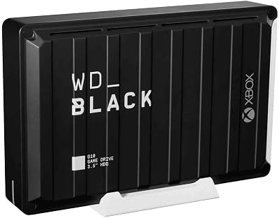 WD BLACK D10 12TB Game Drive for Xbox External HDD 250MB/s 7200RPM Black
