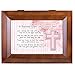 Cottage Garden Baptismal Prayer for a Sweet Girl Wood Finish Jewelry Music Box - Plays Tune You Are My Sunshine