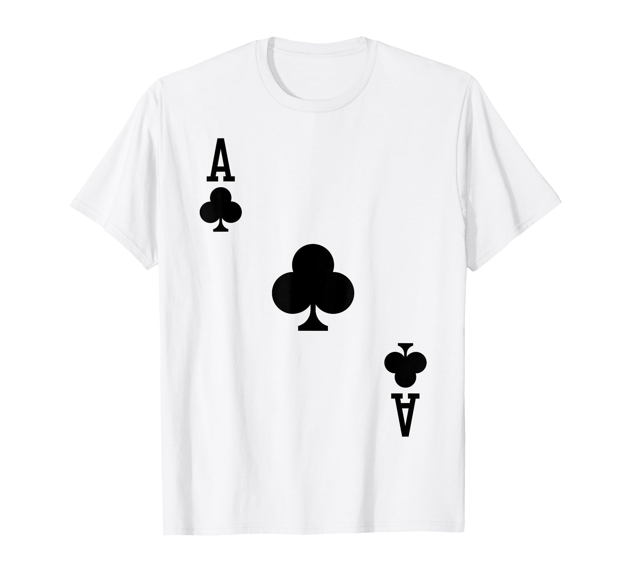 Photo 1 of Ace of Clubs Costume T-Shirt Halloween Deck of Cards T-Shirt - L