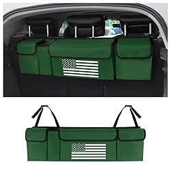 Trunk Organizer for Car,Unique US Flag Backseat Car