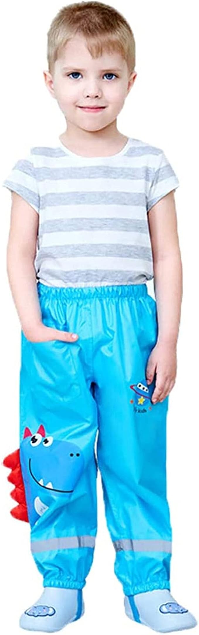 HKLY Kids rain Pants Toddler Rain Waterproof Pants Boys Girls Mud Dirty Proof Trousers Kids