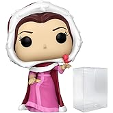 POP Disney: Beauty and The Beast - Winter Belle Funko Vinyl Figure (Bundled with Compatible Box Protector Case), Multicolor, 3.75 inches
