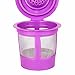 Maxware 6 Reusable Refillable Coffee Filters For Keurig Family 2.0 and 1.0 Brewers Fits K200, K300/K350/K360,K450/K460, K500/K550/K560 (Purple, 6)